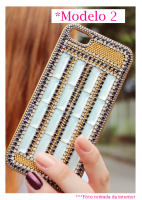 Capinha com pedraria e strass - Modelo 2 - Galaxy S4/S3